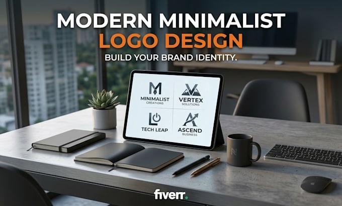 design a modern minimalist tech logo design