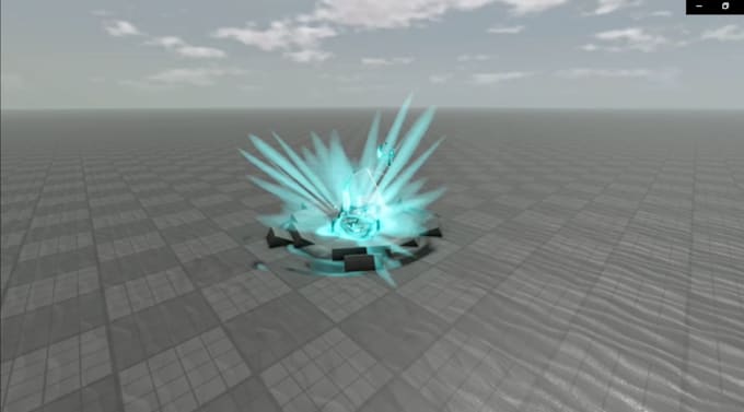 create roblox vfx, animation and script for our roblox battleground game