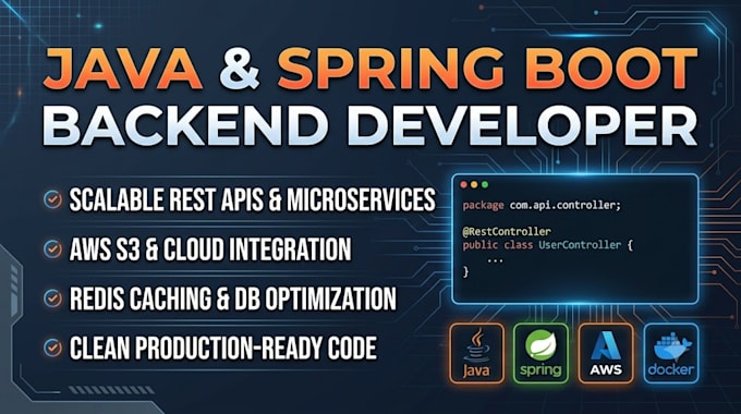 develop scalable java spring boot apis and microservices