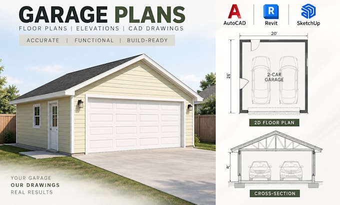 design garage conversion plans adu floor plans cad drawings