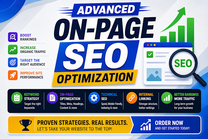 do on page SEO, technical and keyword optimization