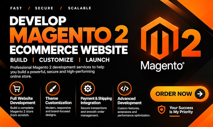 develop magento 2 ecommerce website development build magento website developer