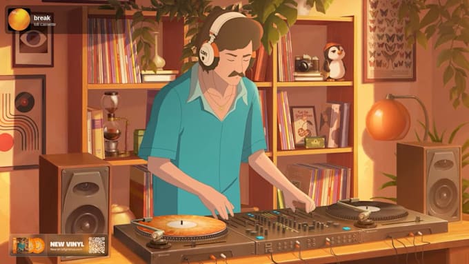 create lofi animation loop animated gif animation anime background