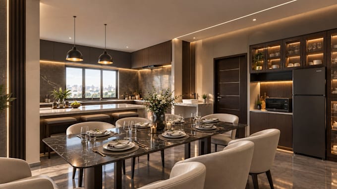 do kitchen and dining interior design for you