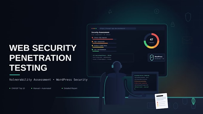 do web security penetration testing and wordpress security audit