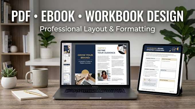 design and format PDF ebooks, workbooks and fillable forms