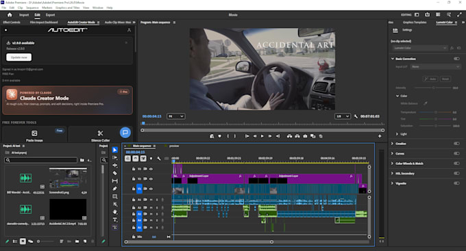 do short film editing, video trailer, and post production