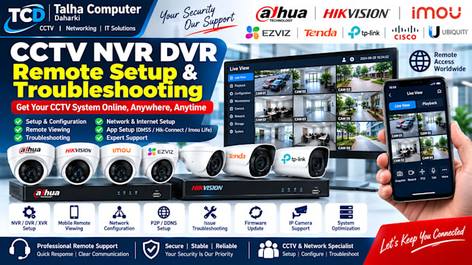 setup and troubleshoot cctv nvr dvr remote access