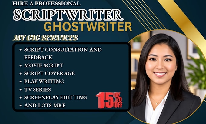 write movie script screenplay script for your script