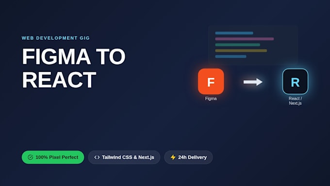 convert figma to react next tailwind