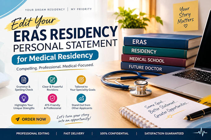 edit your eras residency personal statement for medical residency