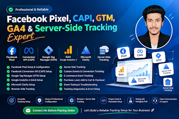 meta facbook pixel setup,fb conversion API,analytics ga4 via GTM
