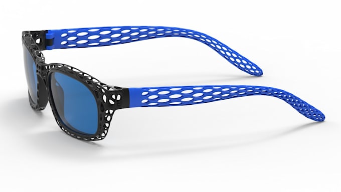 3d model custom eyewear, sunglasses and glasses for 3d printing