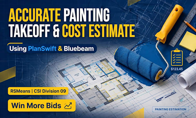 do accurate painting takeoff and cost estimate using planswift