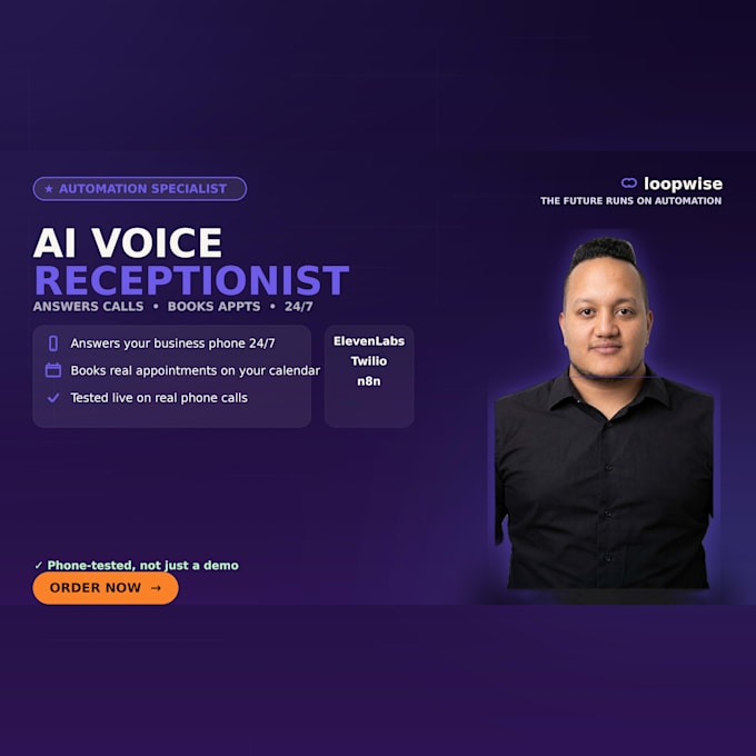 build an ai voice receptionist that answers and books calls
