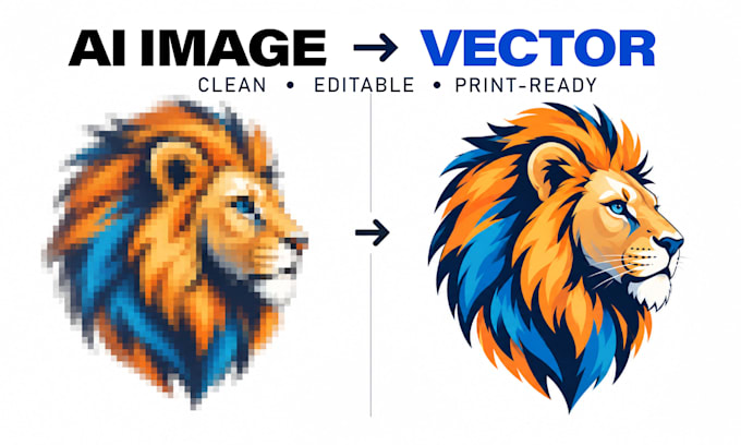 convert your ai image to editable vector ai, eps, svg