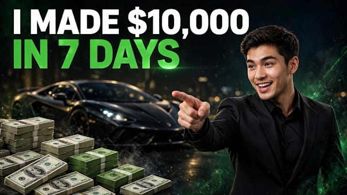 design 3 modern viral eyecatching youtube thumbnails in 4k