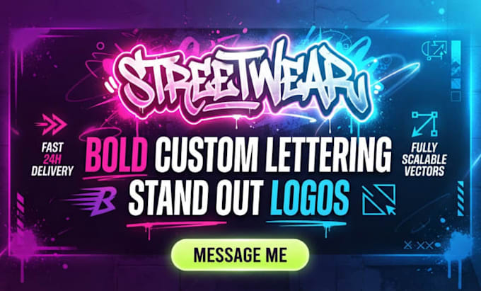 make custom typography and lettering logo