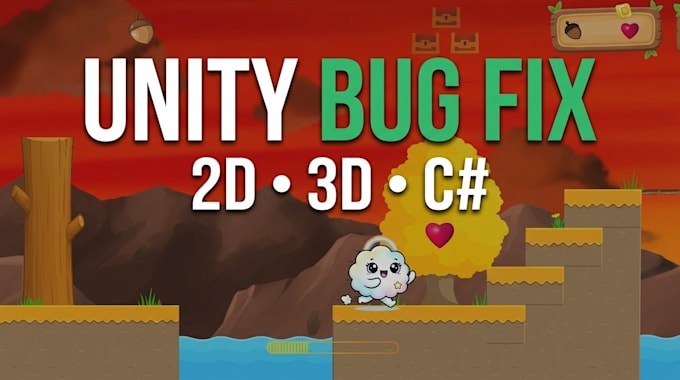 fix bugs and errors in your unity 2d or 3d game