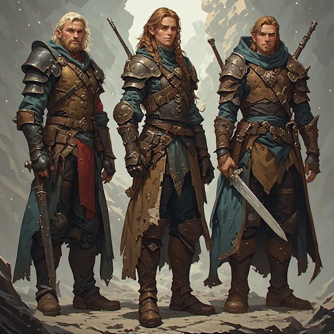 illustrate your dungeons and dragons rpg character or party