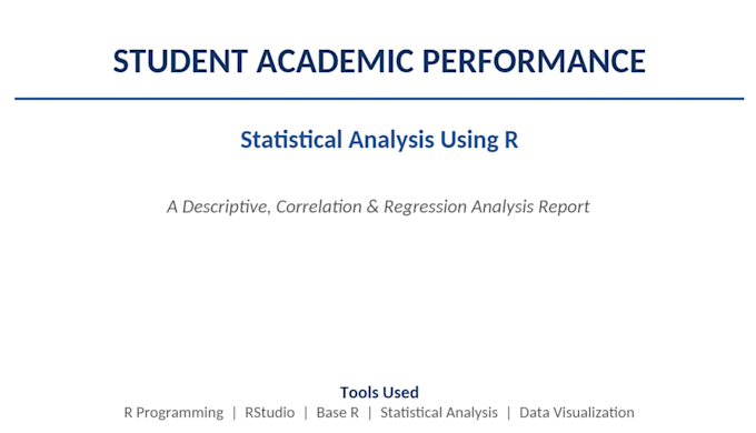 analyze your data in r with descriptive stats, correlation, and regression