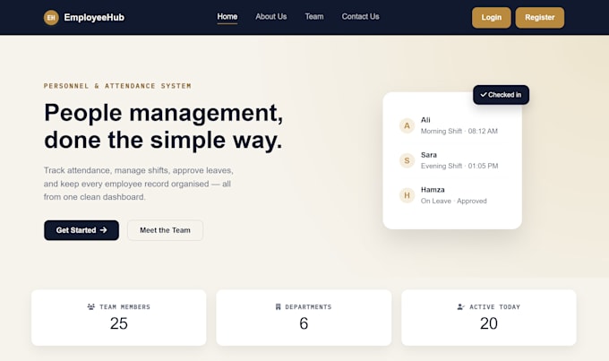 build a custom laravel web application with admin dashboard