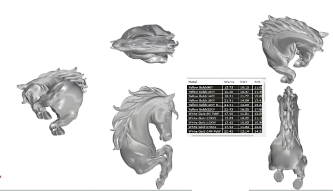 do 3d jewelry cad design and high quality render video