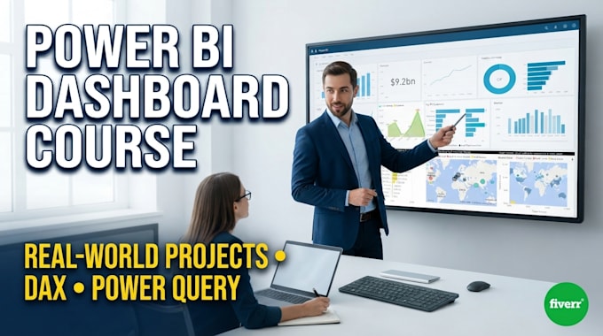 create a power bi dashboard course with real world projects