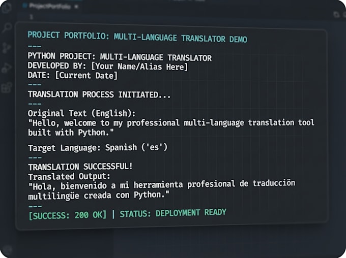 develop python multi language translation and pdf tools