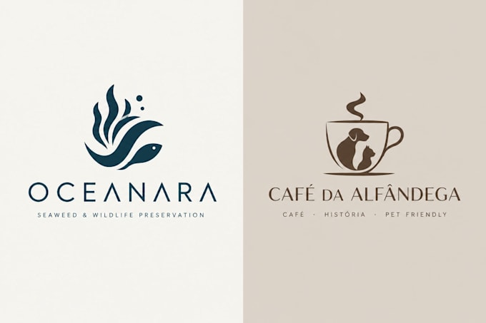 design a modern minimalist logo with vector files