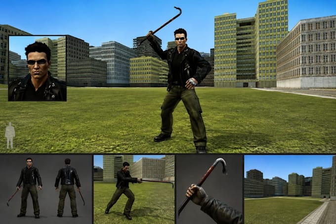 create custom gmod player models, rigging, porting, animations, addons and npcs