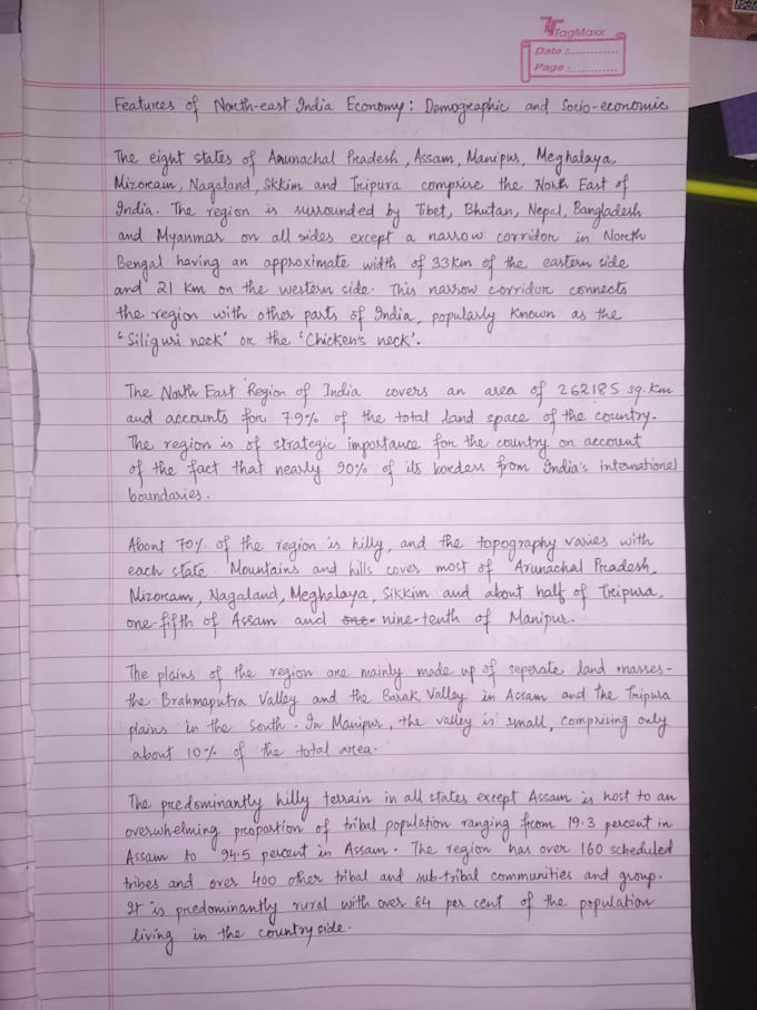 create neat handwritten notes, summaries and study materials