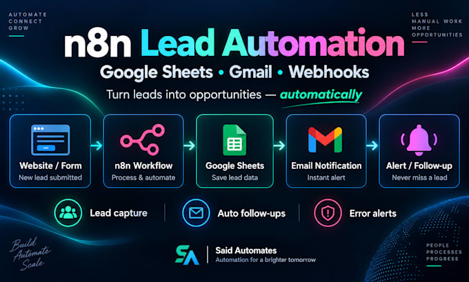 build n8n lead automation with google sheets and gmail