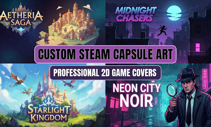 design custom steam artwork showcase and steam profile art