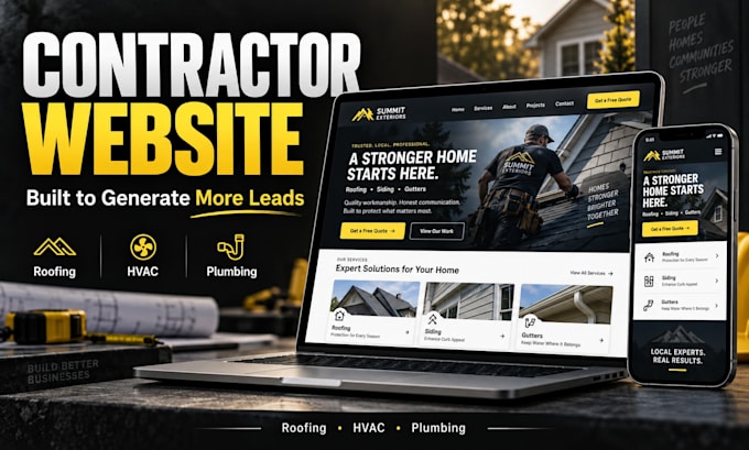 build a high converting wordpress website for contractors