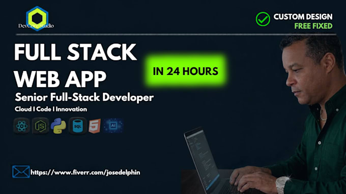 develop a responsive web app or dashboard in 24 hours