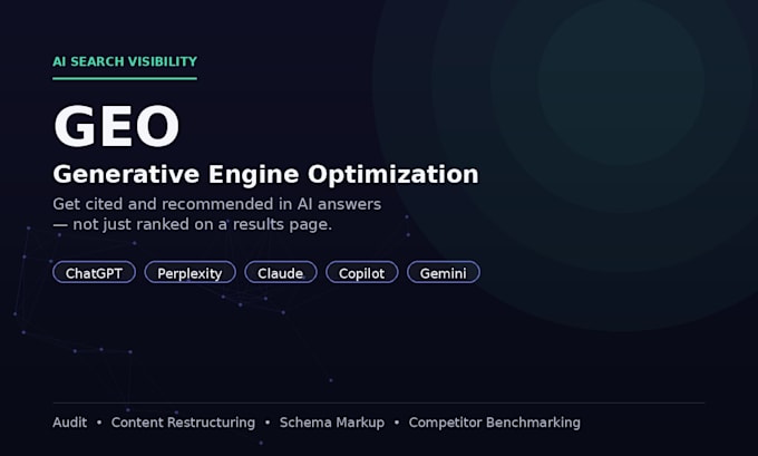 do generative engine optimization geo for ai search visibility