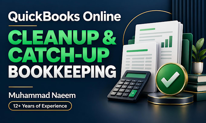 clean up quickbooks online and do catch up bookkeeping