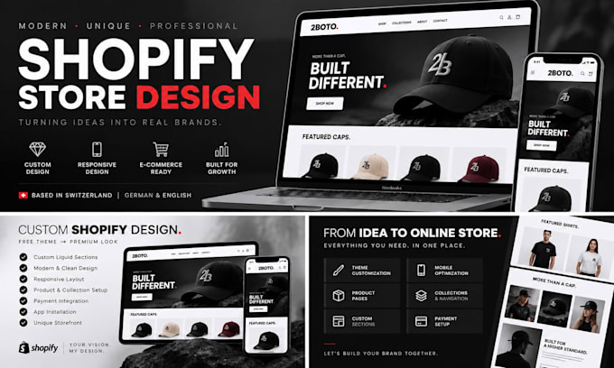 create a professional german shopify store for your business