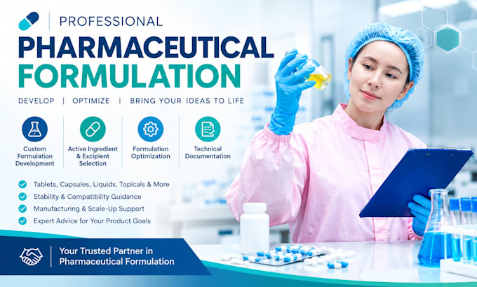 develop custom pharmaceutical formulations and reformulate existing products
