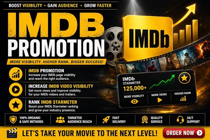 imdb promotion increase imdb video visibility rank imdb starmeter imdb promotion