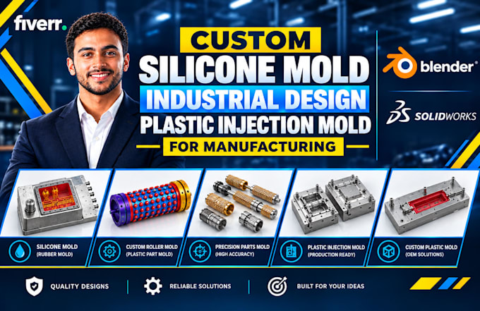 custom silicone mold industrial design plastic injection mold for manufacturing