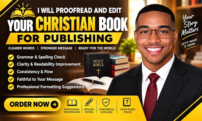 proofread and edit your christian book for kindle publishing