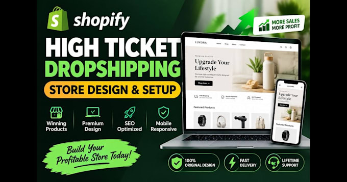 build a high ticket dropshipping shopify store
