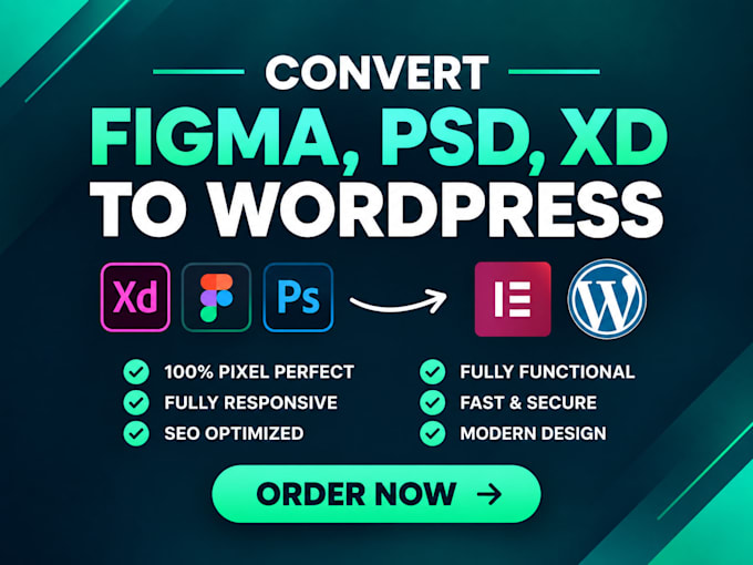 convert figma to wordpress PSD to wordpress figma to elementor
