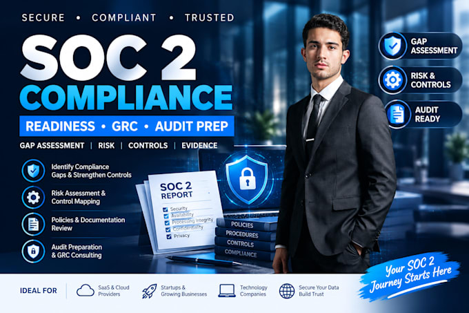 soc 2 compliance, readiness, soc 2 audit, security compliance, grc consultant