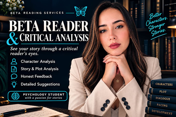 fazer leitura beta e análise crítica da sua história