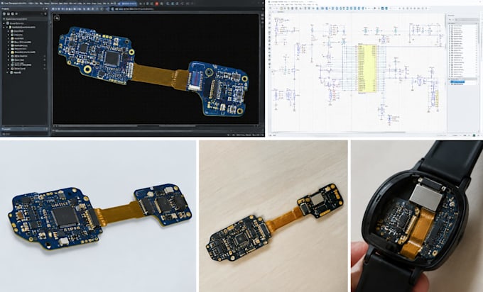 design flex pcb and rigid flex pcb for wearable devices