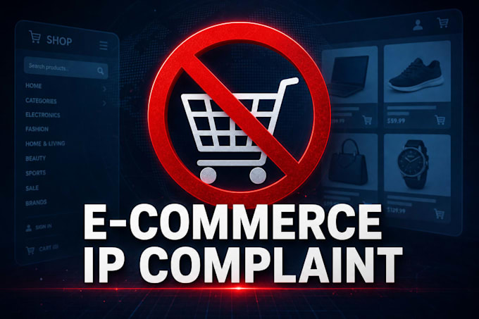 write an amazon, shopify or etsy intellectual property complaint