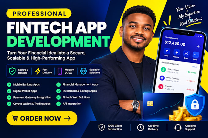 develop fintech app, digital wallet, payment gateway system